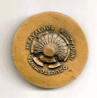 Sampsa  Mantere / Osuustoiminta Maatalous Kulttuuri mitali 56 mm  (Oskari Jauhiaine) ,   taidemitali