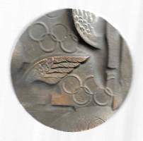 Olympiavoittaja Clas Thunberg (1893–1973) mitali 80 mm  (Reijo Paavilainen ) ,   taidemitali