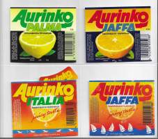 Aurinko Palma, Jaffa, Italia ja Jaffa -  juomaetiketti  4 eril