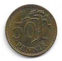 50 penniä  1974