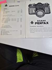 Asahi pentax kameran myyntiesite.
