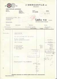 Mercantile Oy Helsinki 1951 - firmalomake