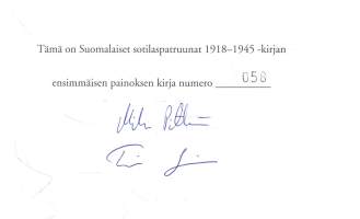Suomalaiset sotilaspatruunat 1918-1945. The Finnish Military Cartridges 1918-1945