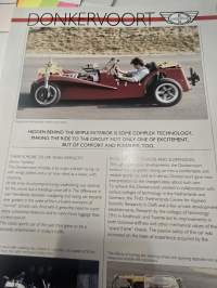 Donkervoort  myyntiesite ja technical specifactions ja options.