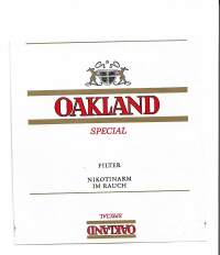 Oakland Special  - tupakkaetiketti