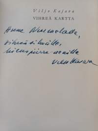 Vihreä kartta (signeerattu, tekijän omiste)