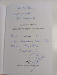 Kaikki mitä olen oppinut hyvästä ruoasta (tekijän omiste, signeerattu)
