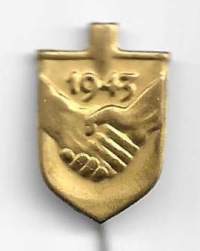 Talkoolapio kulta 1943  neulamerkki -  rintamerkki
