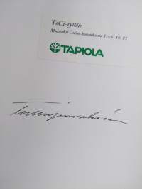 Valoisa hiljaisuus : maalauksia ja runoja (signeerattu, tekijän omiste)