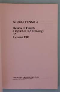 Mythology and Cosmic Order (Studia Fennica 32)