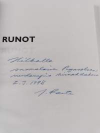 Runot : kootut valikoimana &amp; valitut kokoelmana (signeerattu)