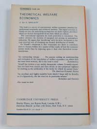 Theoretical welfare economics