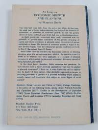 An Essay on Economic Growth and Planning