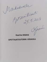 Opettajatuutorin käsikirja (signeerattu, tekijän omiste)