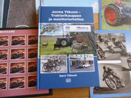Uusi Jorma Ylikomi - traktorikauppaa ja moottoriurheilua kirja sekä 5 julistetta. Suoraan kirjailijalta.