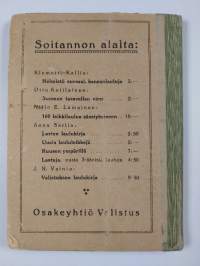 Lauluja pienokaisille : kotien ja alkeiskoulujen tarpeeksi
