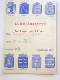 Lukujärjestys