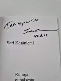Runoja punaisesta sydämestä (signeerattu, tekijän omiste)