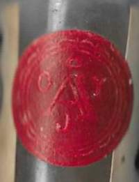 Appelsiini  esanssi Aura-Juomat Oy 1900-luvun alkupuolisko tyhjä tuotepakkaus pullo lasia 5x2 cm