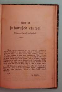 Virolaiset pienpainatteet yksissä kansissa v. 1887 - 1931. Sivuja yhteensä 233. ( Kansansadut, raittiusvalistus, saarnat, ilmestykset, ennustukset)