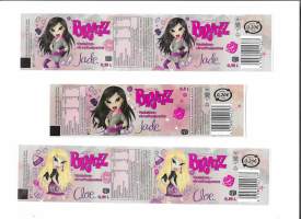 Bratz 3 eril  -  juomaetiketti