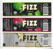 FIZZ  3 eril  -  juomaetiketti