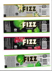 FIZZ  4 eril  -  juomaetiketti