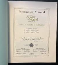 Land Rover 1948-58 Series I : Instruction Manual
