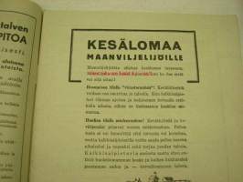 Pellervo 1936 nr 37 sis. mm. artikkelit / kuvat; Karjatalouden järjestäminen nykyvaatimuksia vastavksia, kuivausriihet, Luserniheinäjauho ym.