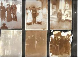 Elämää 1900-luvun alussa 12 valokuvaa albumin sivuilla  valokuva