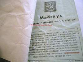 int varusteet luovutettu  29.11.1944