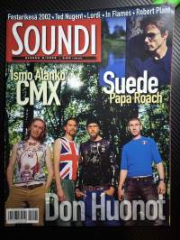 Soundi 2002 nr 8 - Ismo Alanko, Don Huonot, Suede Papa Roach