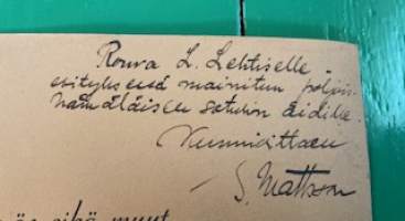 Maaherra S.Mattssonin puhe Suomen Yleisradiossa 18.11.1940