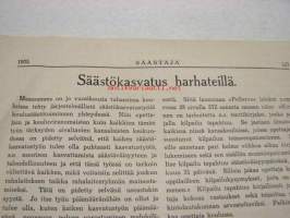 Säästäjä 1935 nr 7 -Säästöpankin asiakaslehti, takasivulla Olli ja Vahti -sarjakuva, Maailmannäyttely