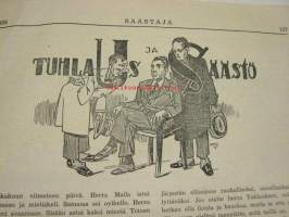 Säästäjä 1935 nr 7 -Säästöpankin asiakaslehti, takasivulla Olli ja Vahti -sarjakuva, Maailmannäyttely