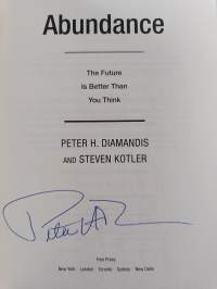 Abundance : the future is better than you think (signeerattu)