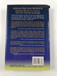 Managing knowledge : building blocks for success