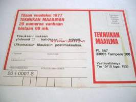 tilauskaavake tekniikan maailma
