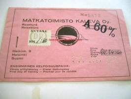 Matkalippu Matkatoimisto Kaleva OY  28.6.1939