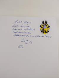 Liike- ja virkamatkustuksesta sekä kulkuvälineistä - Leikekirja (signeerattu, tekijän omiste)