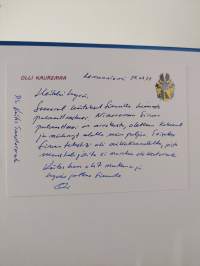 Liike- ja virkamatkustuksesta sekä kulkuvälineistä - Leikekirja (signeerattu, tekijän omiste)