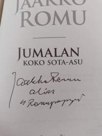 Jumalan koko sota-asu (signeerattu)