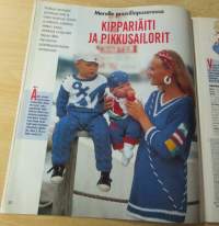 Suuri Käsityö lehti N:o 3 1993 kaava-arkit mukana