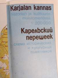 Karjalan kannas : historian ja kulttuurin muistomerkkejä 1:200 000 (kartta)