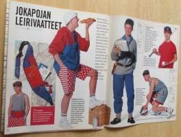 Suuri Käsityö lehti N:o 3 1993 kaava-arkit ja silitysarkki mukana