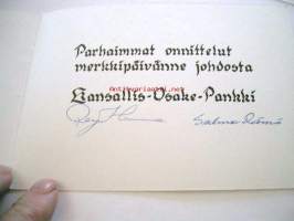 postikortti  kansallisosakepankki