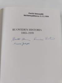 Ruoveden historia 1865-1939 : Vanhan Ruoveden historia, 3 : 7,1 (signeerattu)
