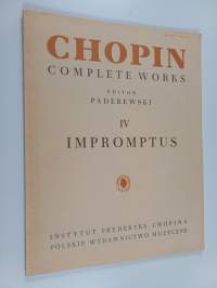 Chopin complete works 4 : Impromptus