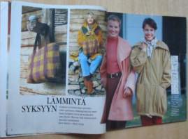 Suuri Käsityö lehti N:o 9 1993 kaava-arkit ja silitysarkki mukana