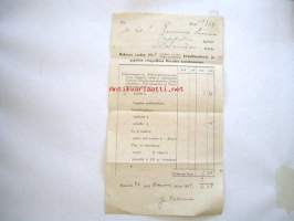 kirkollismaksu 26.1.1934  oriveden seurakunta